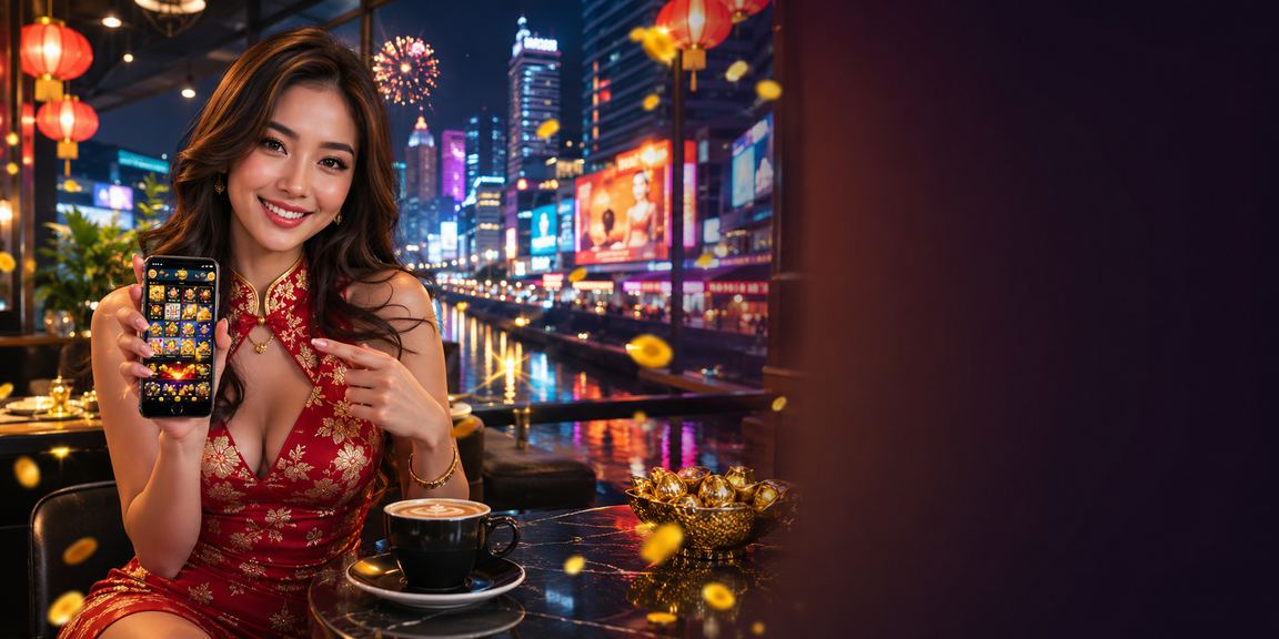 Pemain poker Malaysia bermain dari telefon pintar dengan suasana moden